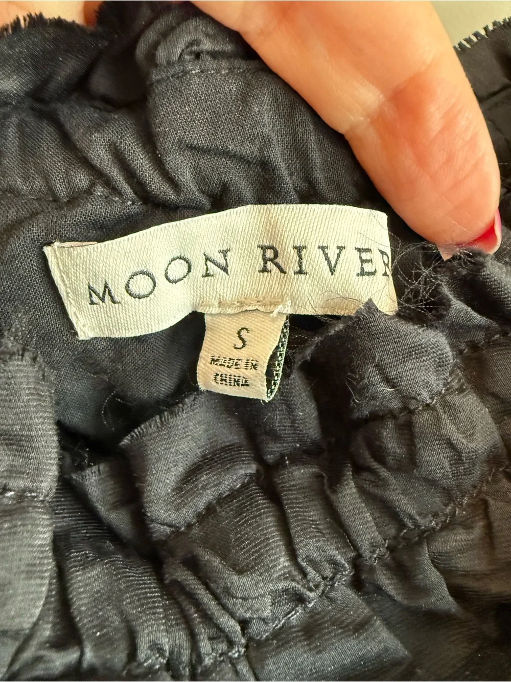 Moon River Smocked Strapless Black Midi Dress - Picture 13 of 15